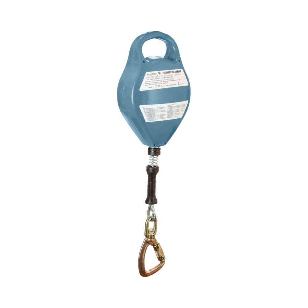 Falltech DuraTech Single Leg SRL with 20′ Galvanized Cable - Flockneti