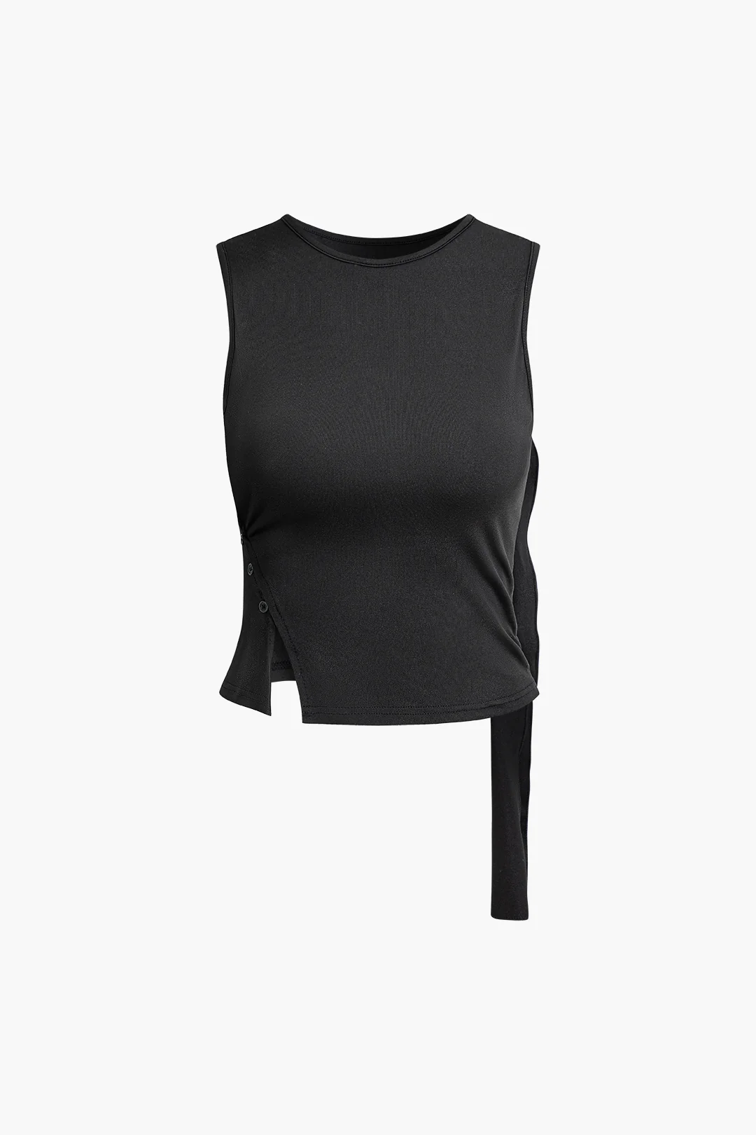 Button Tie-Up Sleeveless Tank Top - Flockneti