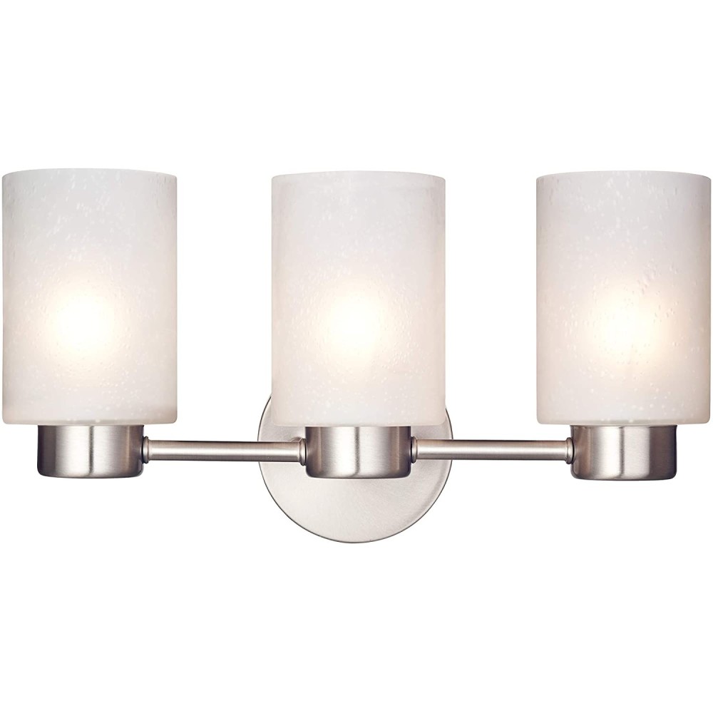 Westinghouse 60W Nickel Sylvestre Three Light Wall Light Fixture - Flockneti