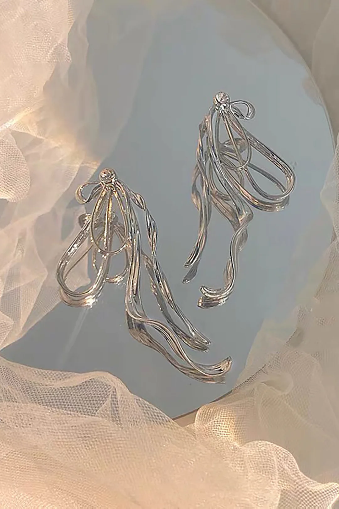 Metal Irregular Earrings - Flockneti