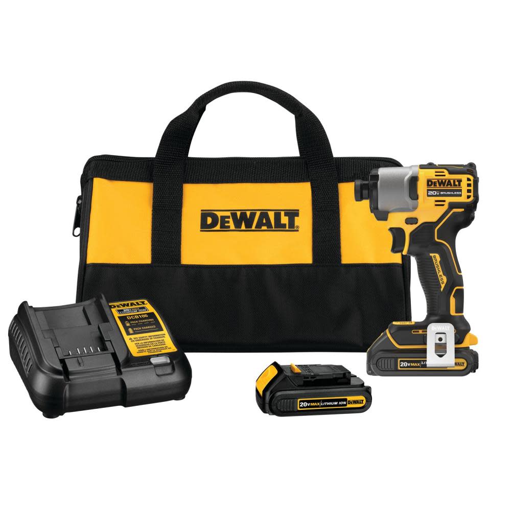DEWALT 20V MAX 1/4″ Impact Driver Kit Brushless Cordless - Flockneti
