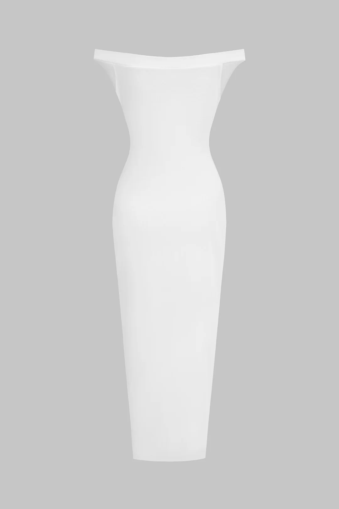 Off-Shoulder Mesh Ruched Sleeveless Maxi Dress - Flockneti