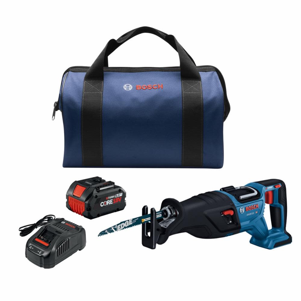 Bosch PROFACTOR 18V 1 1/8″ Reciprocating Saw Kit with CORE18V 8.0 Ah PROFACTOR Performance Battery - Flockneti