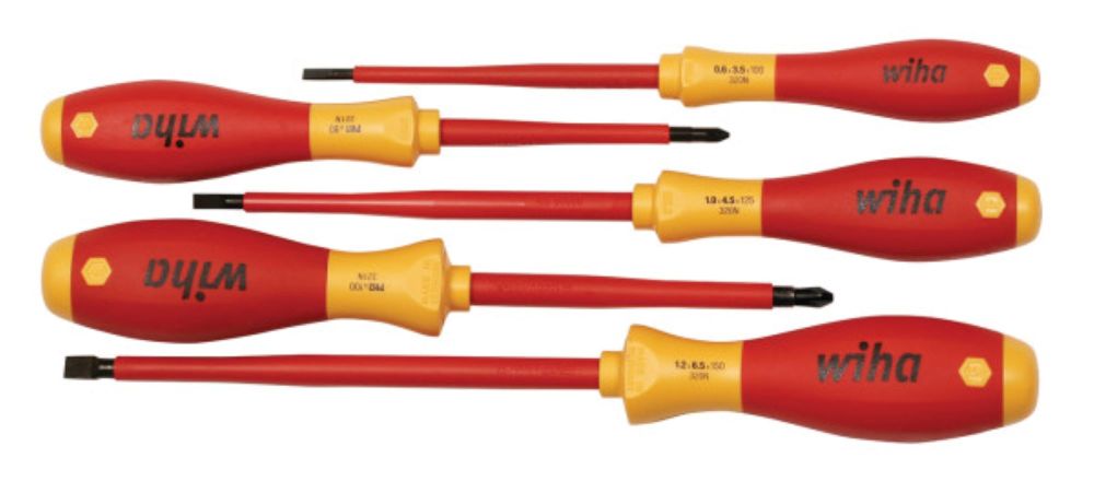 Wiha SoftFinish Screwdriver Set Insulated 5pc - Flockneti