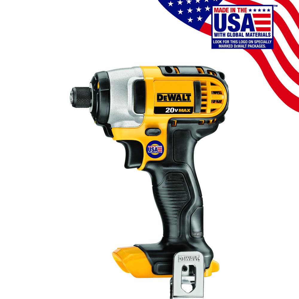 DEWALT 20 V MAX Lithium Ion 1/4 In. Impact Driver (Tool Only) - Flockneti