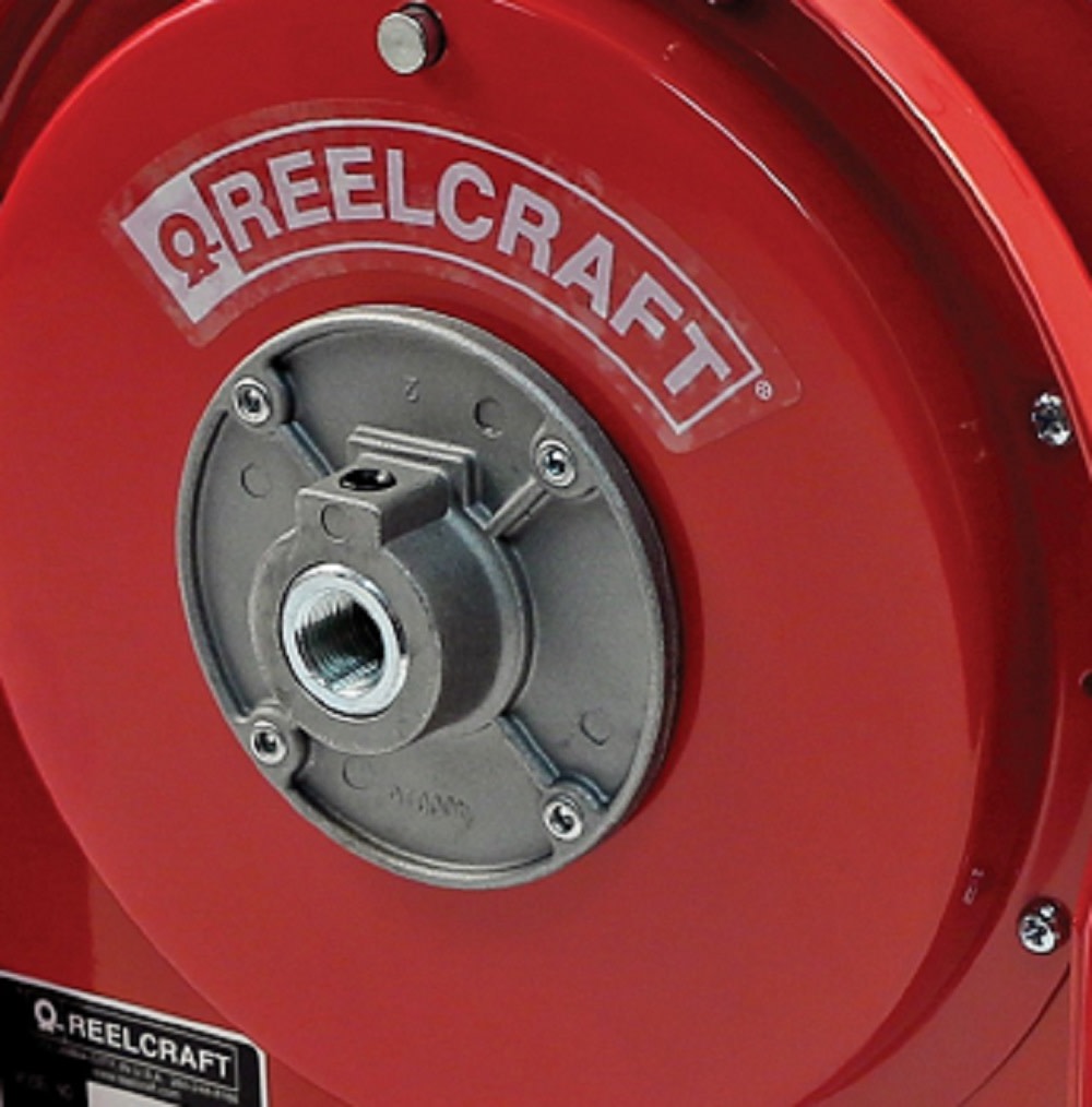 Reelcraft 1/4 in. x 25 ft. Ultra-Compact Hose Reel - Flockneti