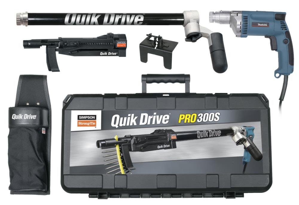 Quikdrive 1.5 to 3″ Flooring/Decking Fastening System with Makita Screwdriver Motor - Flockneti