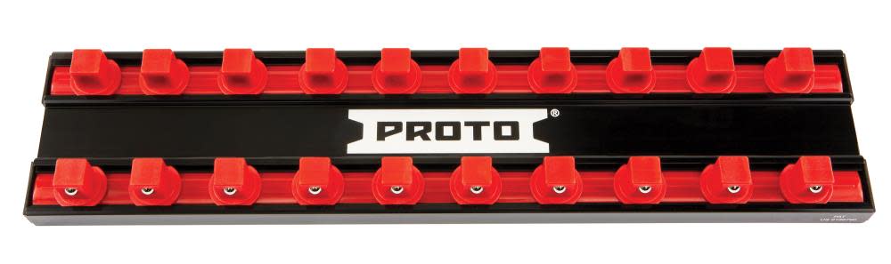 Proto 1/2″ Drive 20 Piece Stud Rail Tray – 14″ - Flockneti
