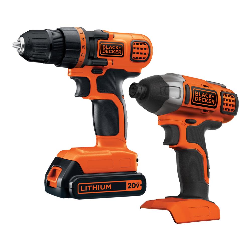 Black and Decker 20V Max 2 Tool Combo Kit - Flockneti