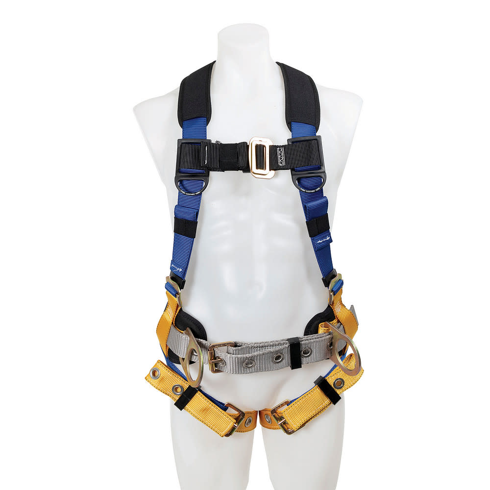 Werner LITEFIT Construction (Back and Hip D-Rings) Harness Tongue Buckle Legs (XXL) - Flockneti