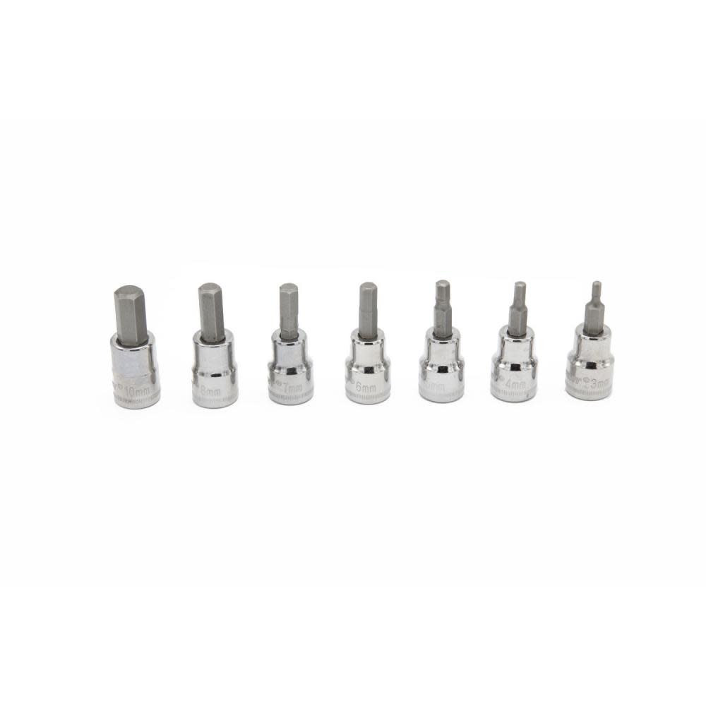 Crescent 7 pc. 3/8″ Drive Hex Bit Metric Socket Set - Flockneti