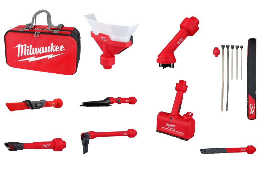 Milwaukee M12 AIR-TIP Vacuum Tool Accessories General Construction Bundle - Flockneti