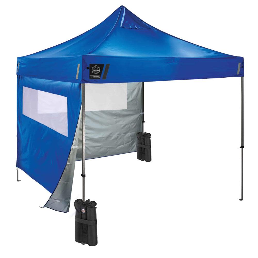 Ergodyne Shax 6052 Single Blue Heavy Duty Tent Kit Mesh Windows 10′ x 10′ - Flockneti