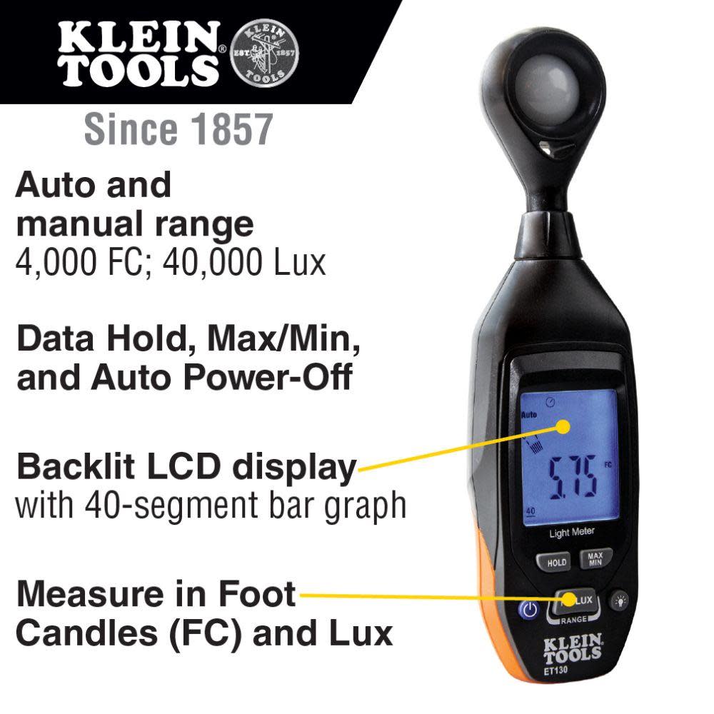 Klein Tools Digital Light Meter - Flockneti