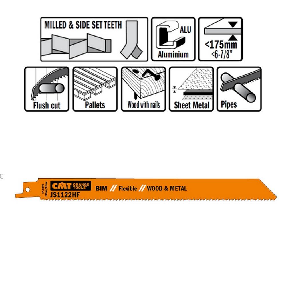CMT Bi Metal Recipe Blades - Flockneti