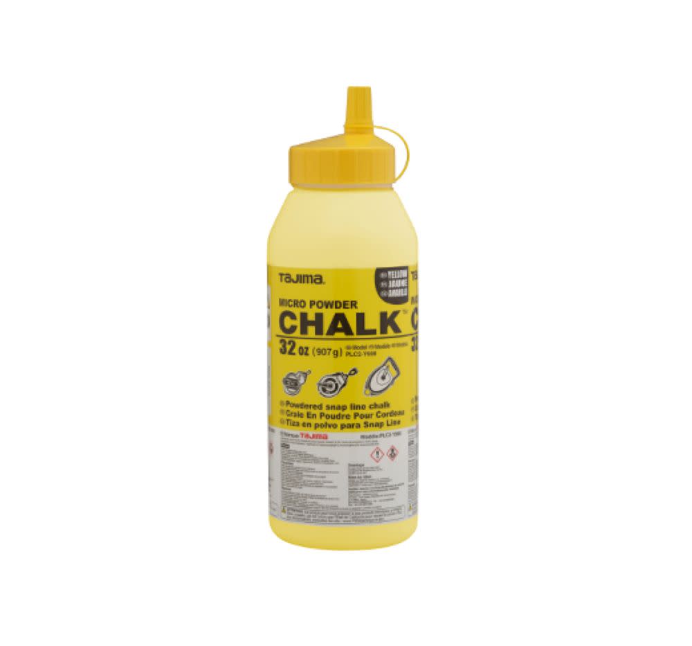 Tajima Micro Chalk Powdered Snap Line Chalk Yellow 32oz - Flockneti