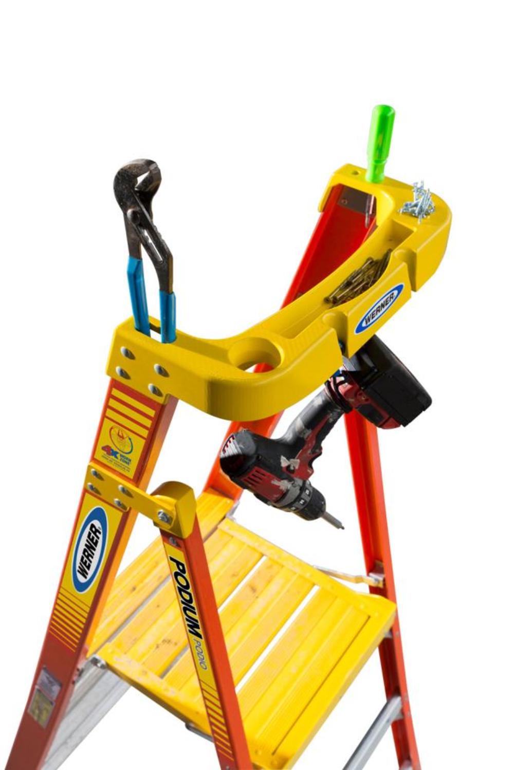Werner Podium 6-ft Fiberglass 300-lb Type IA Platform Ladder - Flockneti