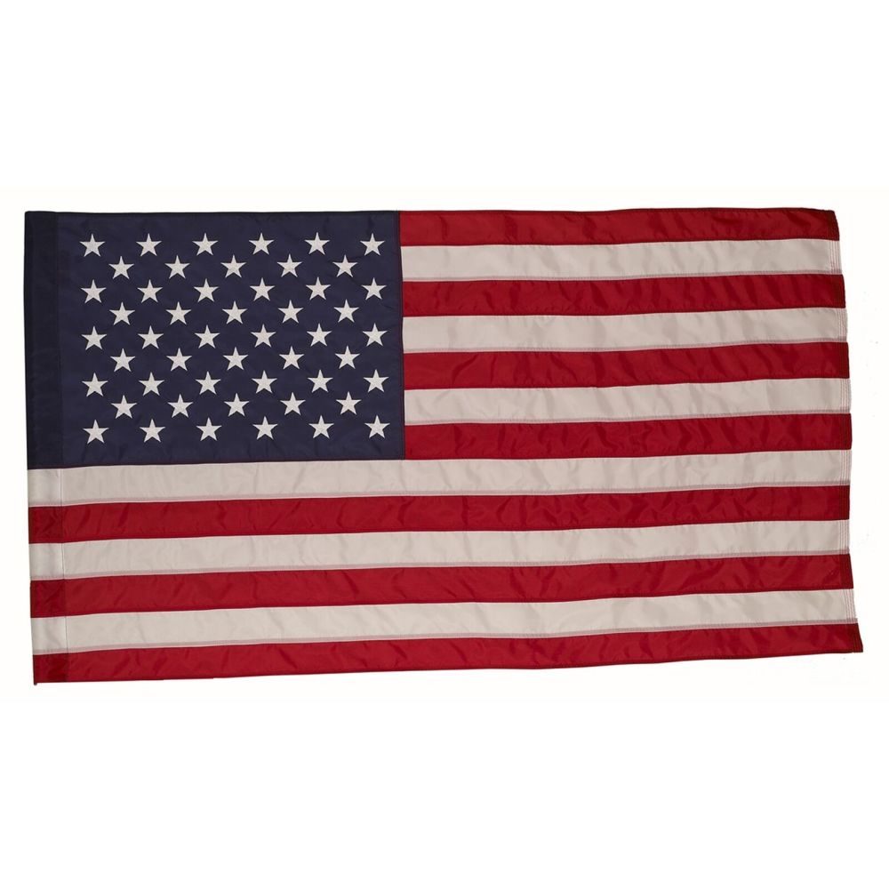 Valley Forge Flag 2-1/2 Ft. Width x 4 Ft. Height Nylon Sleeved United States Flag - Flockneti