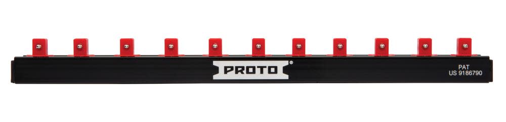 Proto 1/4″ Drive 11 Piece Socket Rail – 9″ - Flockneti