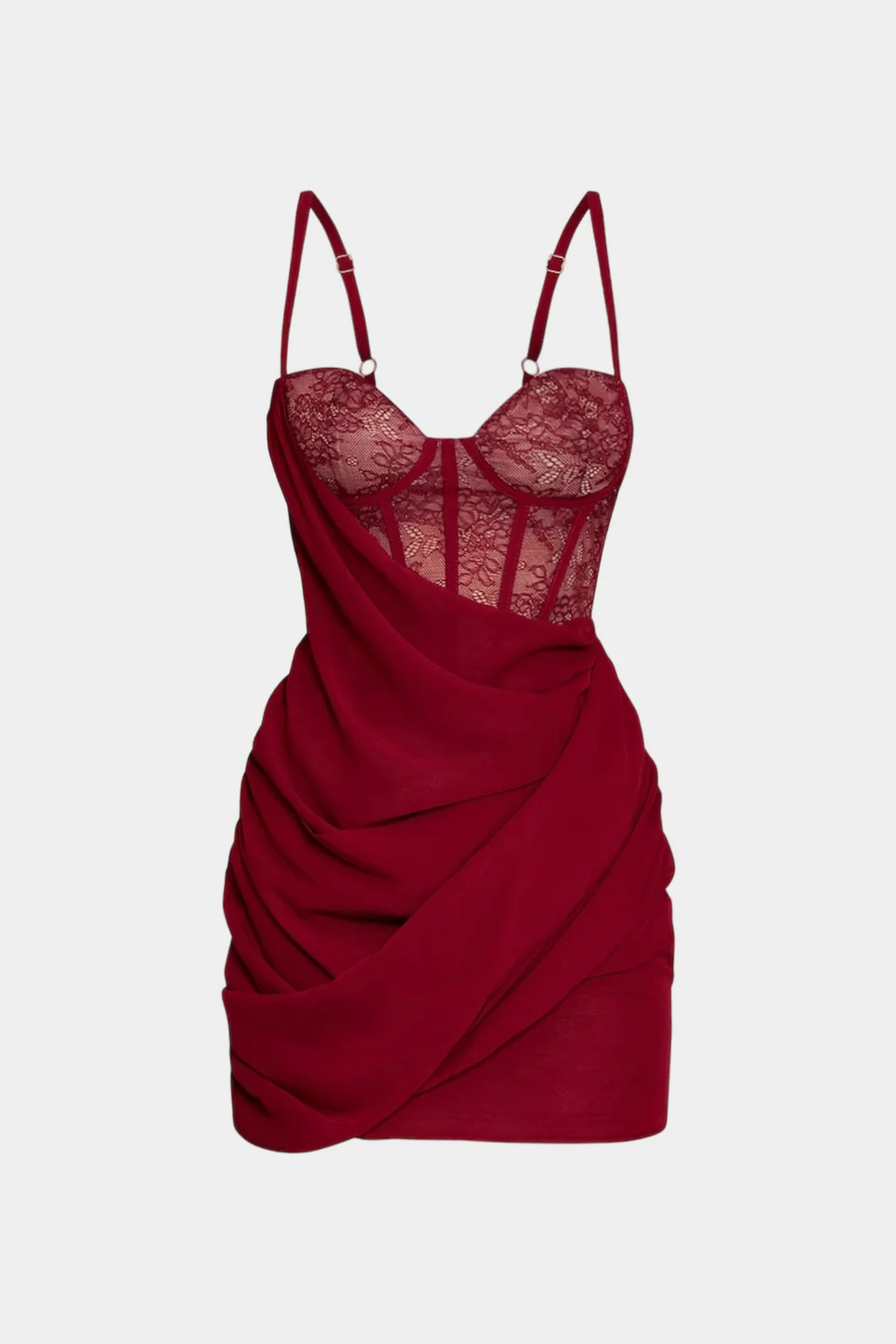 Corset Detail Sleeveless Mini Dress - Flockneti
