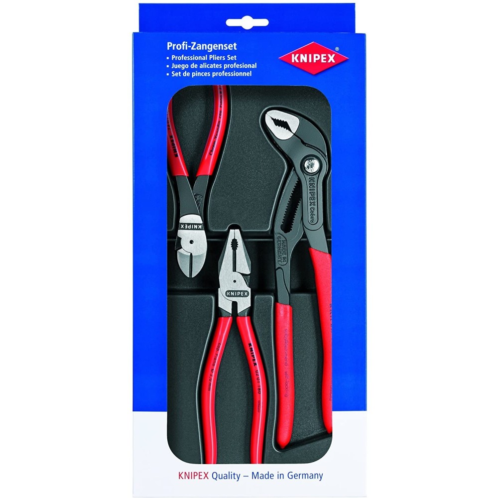 Knipex Power Pliers Set in Plastic Deep Drawn Tray 3pc - Flockneti