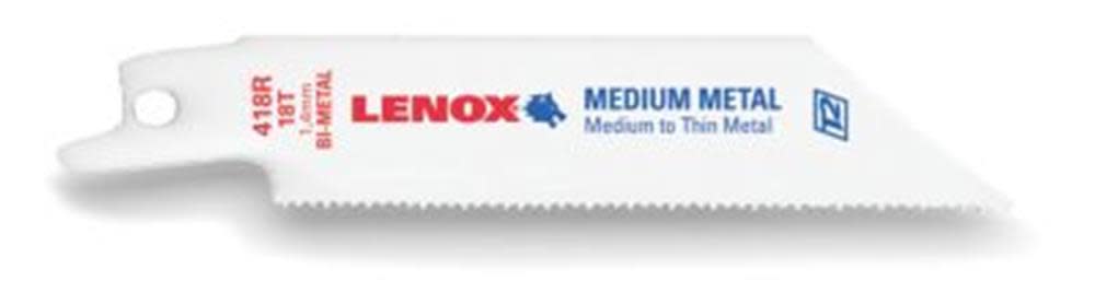Lenox 5-Pack 4-in 18-TPI Bi-Metal Reciprocating Saw Blade - Flockneti