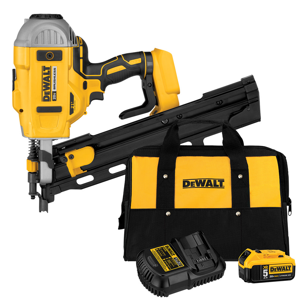 DEWALT 20V MAX* 21 Degree Plastic Collated Framing Nailer Bundle - Flockneti