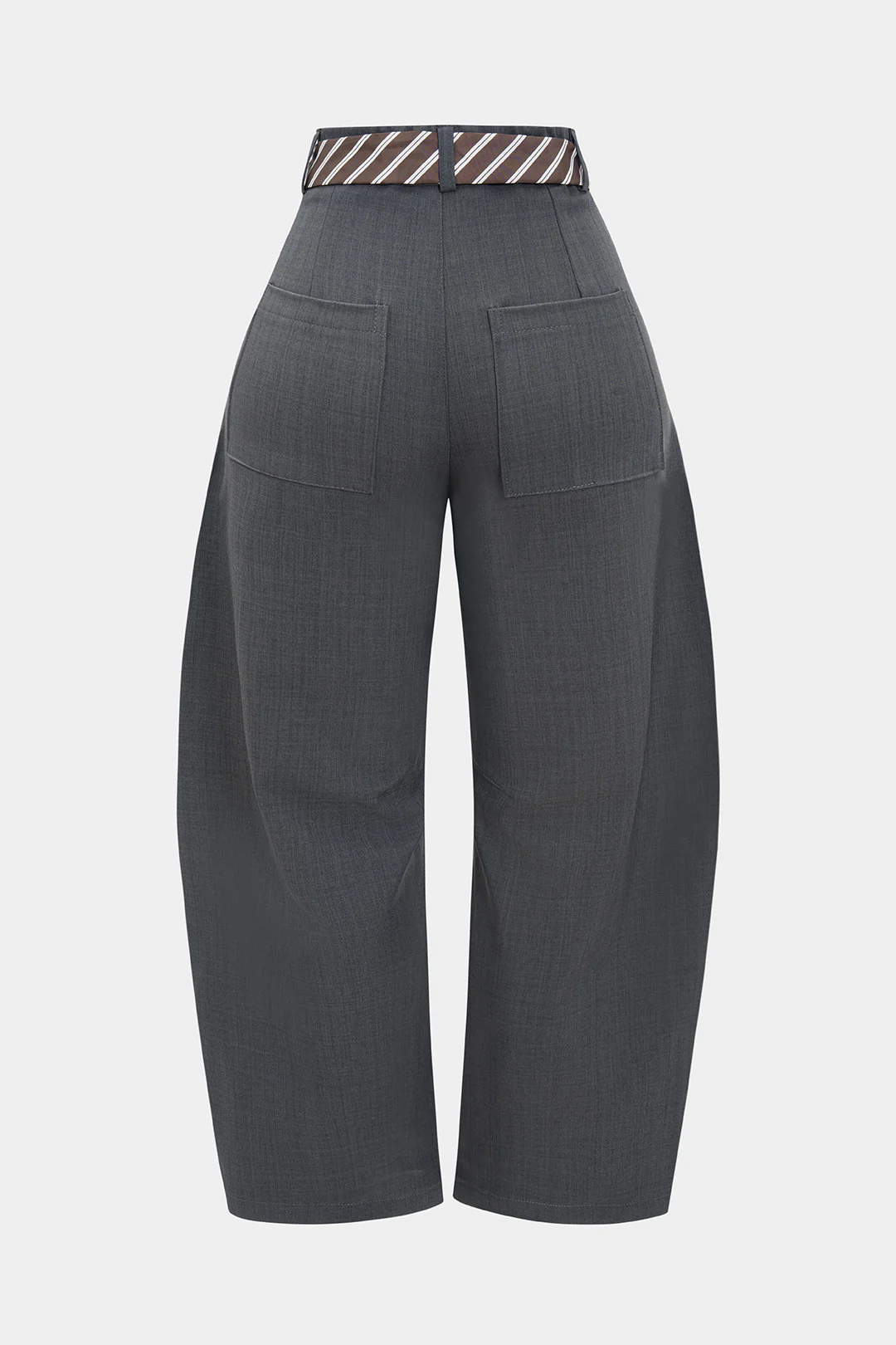 Belted Barrel Trousers - Flockneti