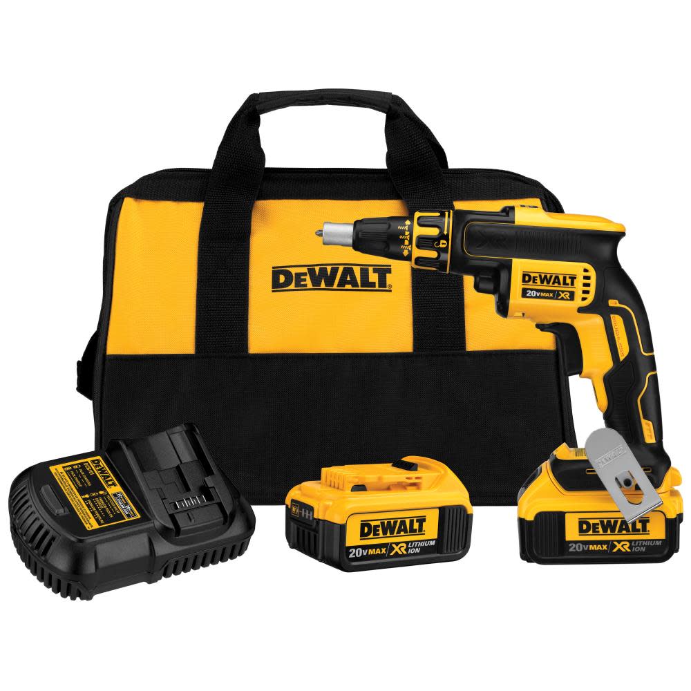 DEWALT 20 V MAX XR Li-ion Brushless Drywall Screwgun Kit (4.0Ah) - Flockneti