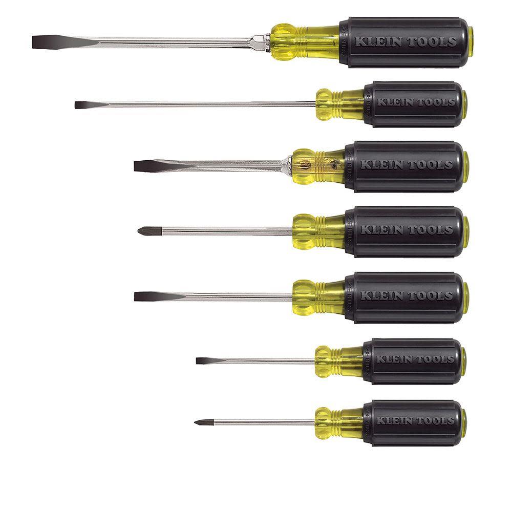 Klein Tools Cushion-Grip Screwdriver Set 7 Pc - Flockneti