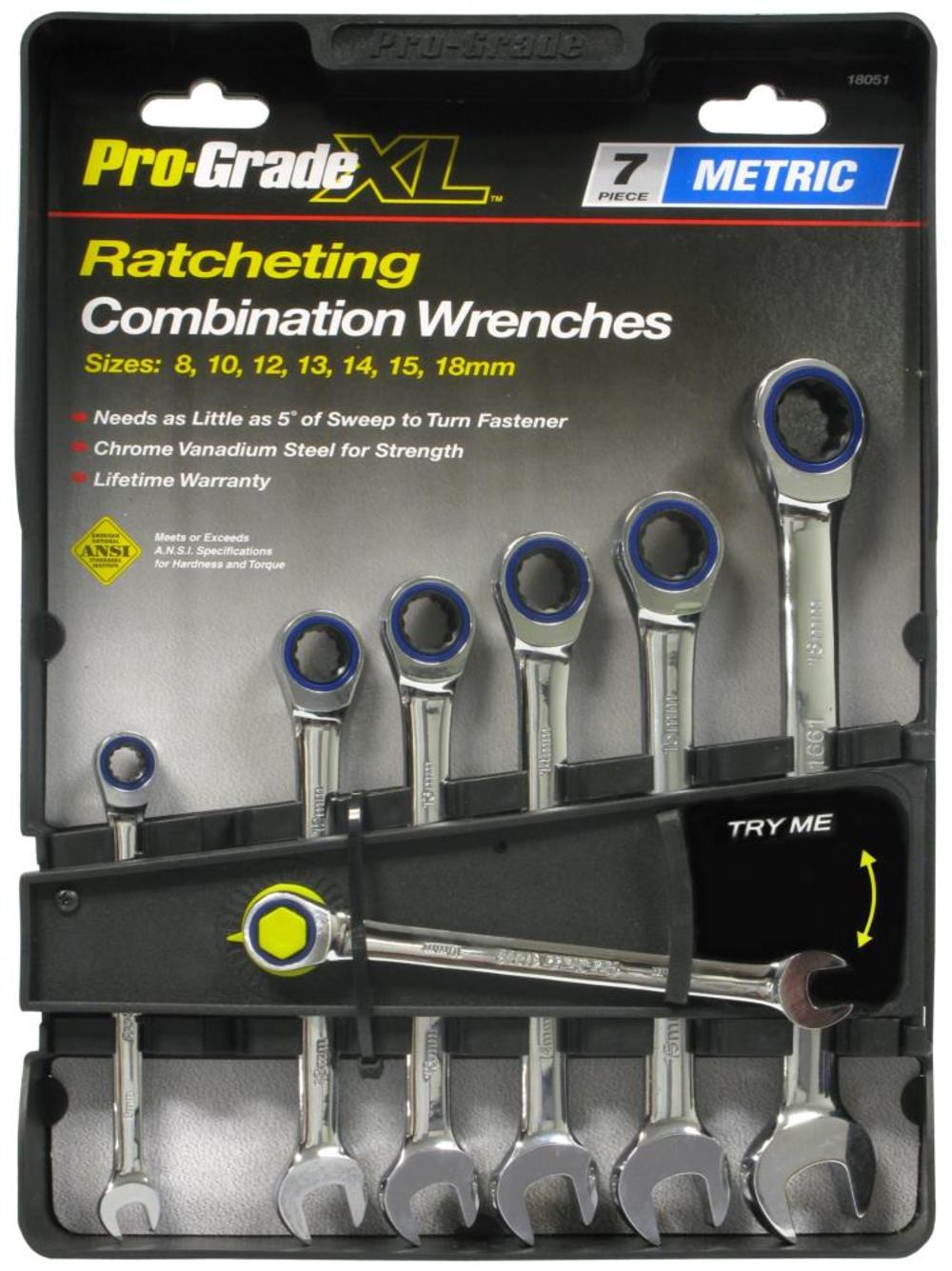Allied International 7 pc. Ratcheting Combination Wrench Set – Metric - Flockneti