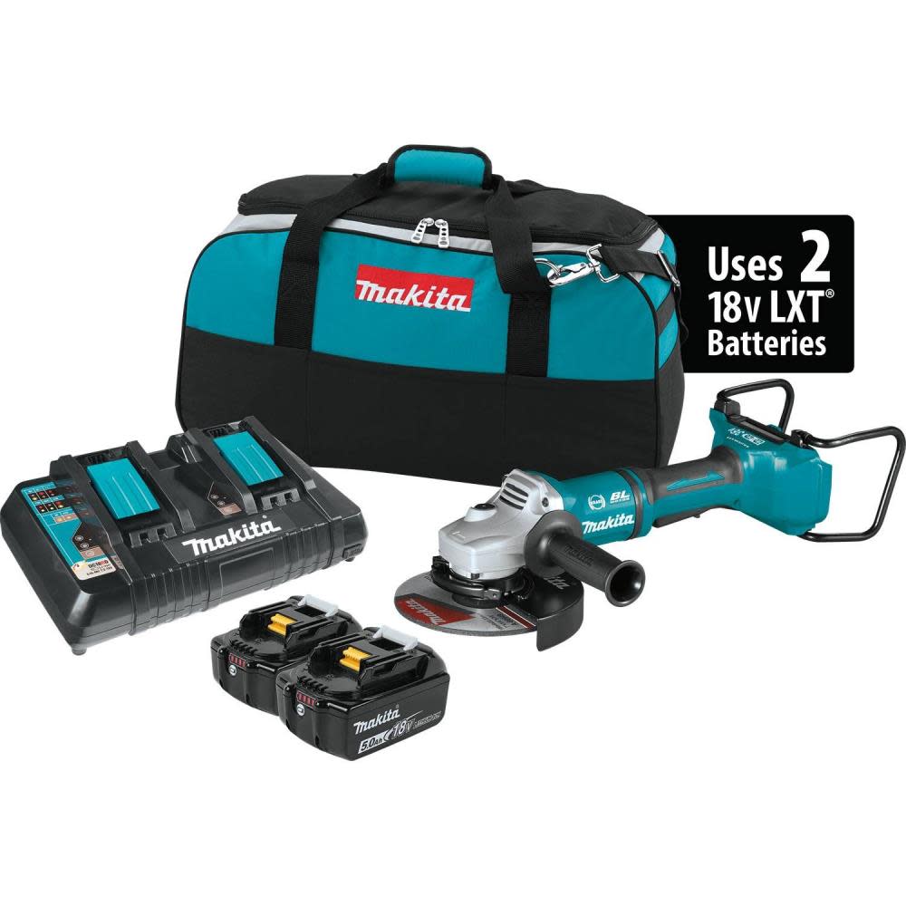 Makita 18V X2 LXT 36V 7″ Cut Off/Angle Grinder Kit with Electric Brake - Flockneti