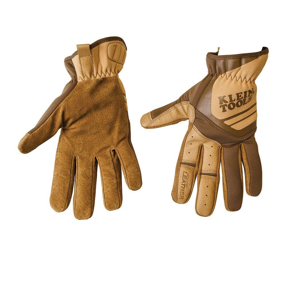 Klein Tools Leather Utility Gloves M - Flockneti