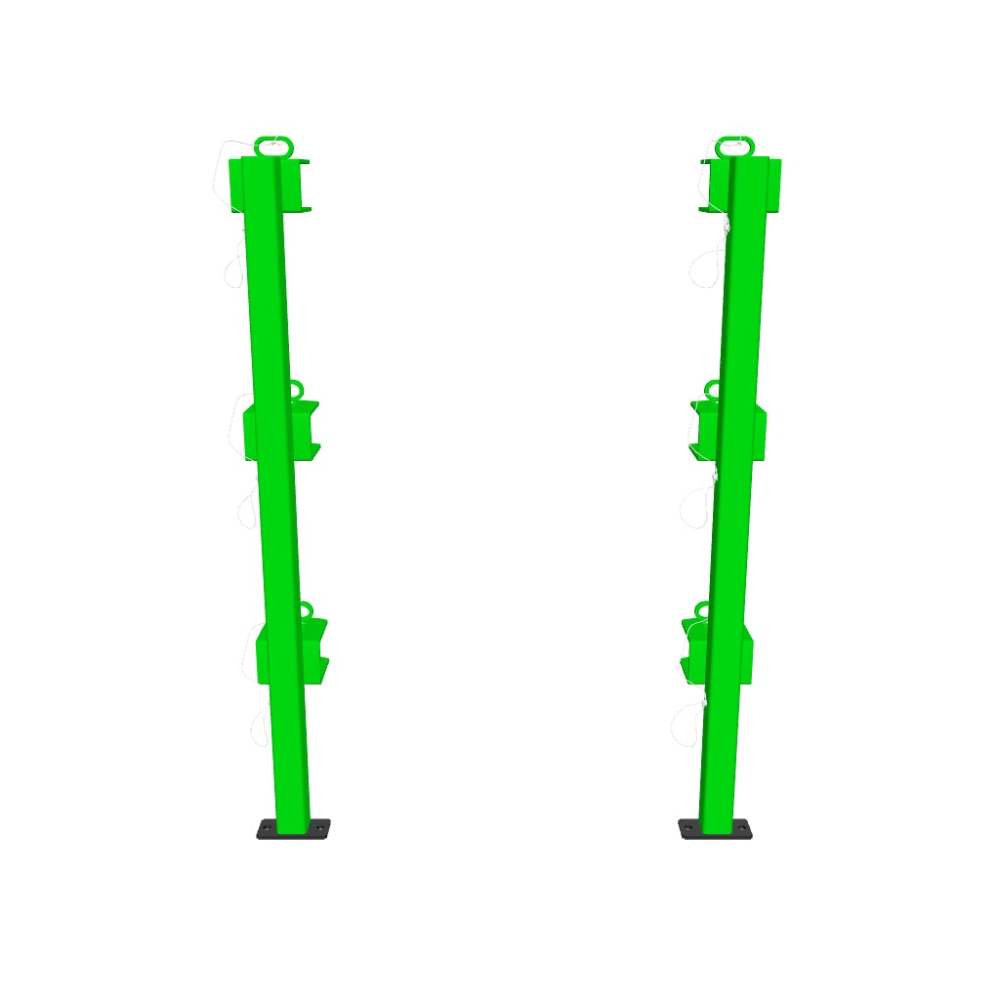 Green Touch Classic Series 3 Place Trimmer Rack For Open Trailer - Flockneti