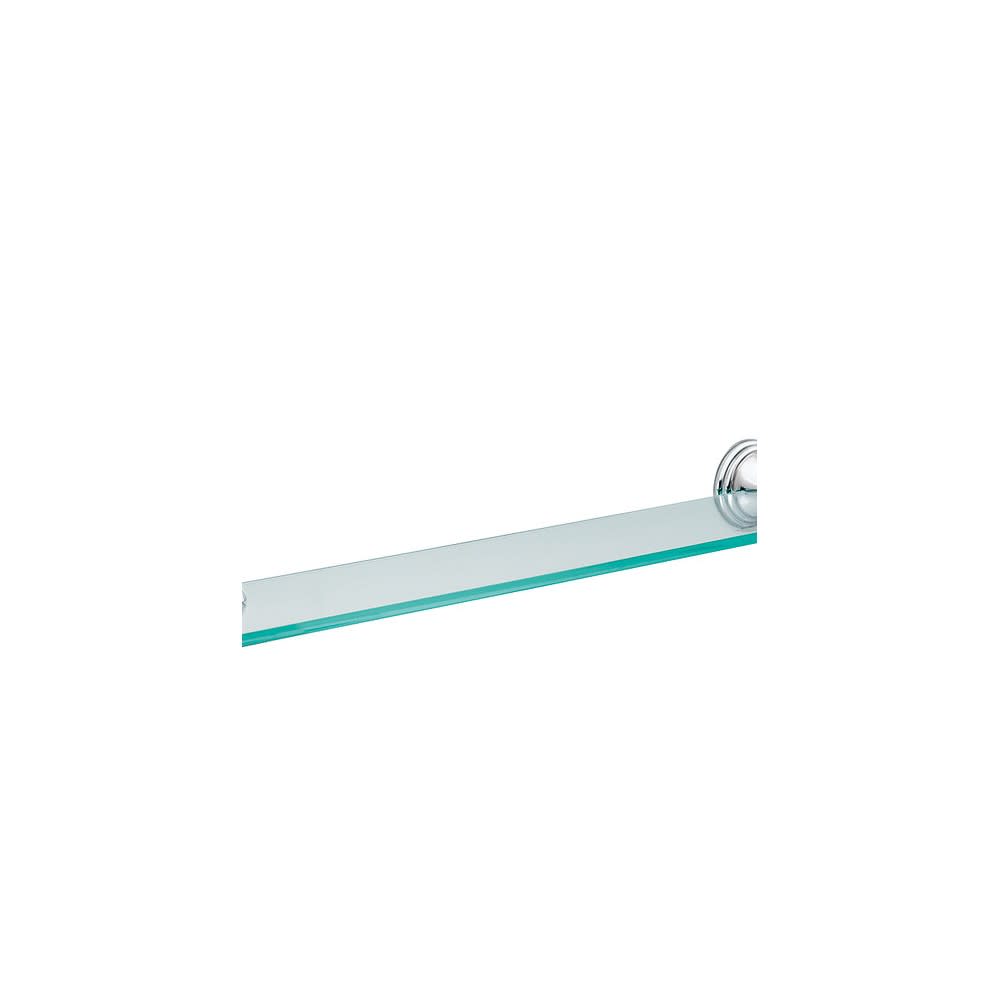 Moen Preston Collection Chrome Glass Vanity Shelf - Flockneti