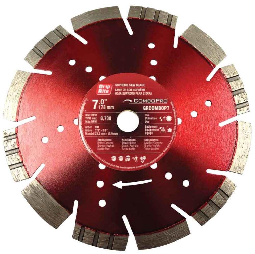 Grip Rite 7-in Wet or Dry Segmented Diamond Circular Saw Blade - Flockneti