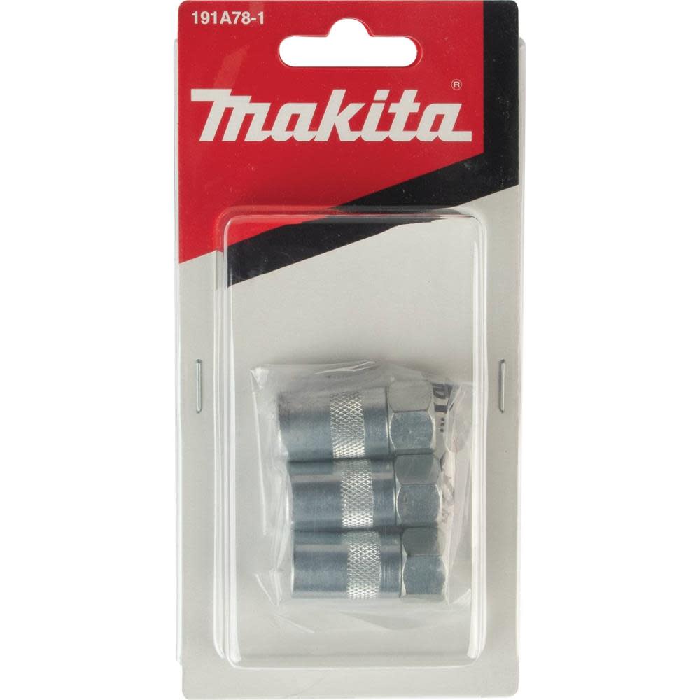 Makita Grease Coupler Set Heavy Duty 1/8″ NPT 3pk - Flockneti