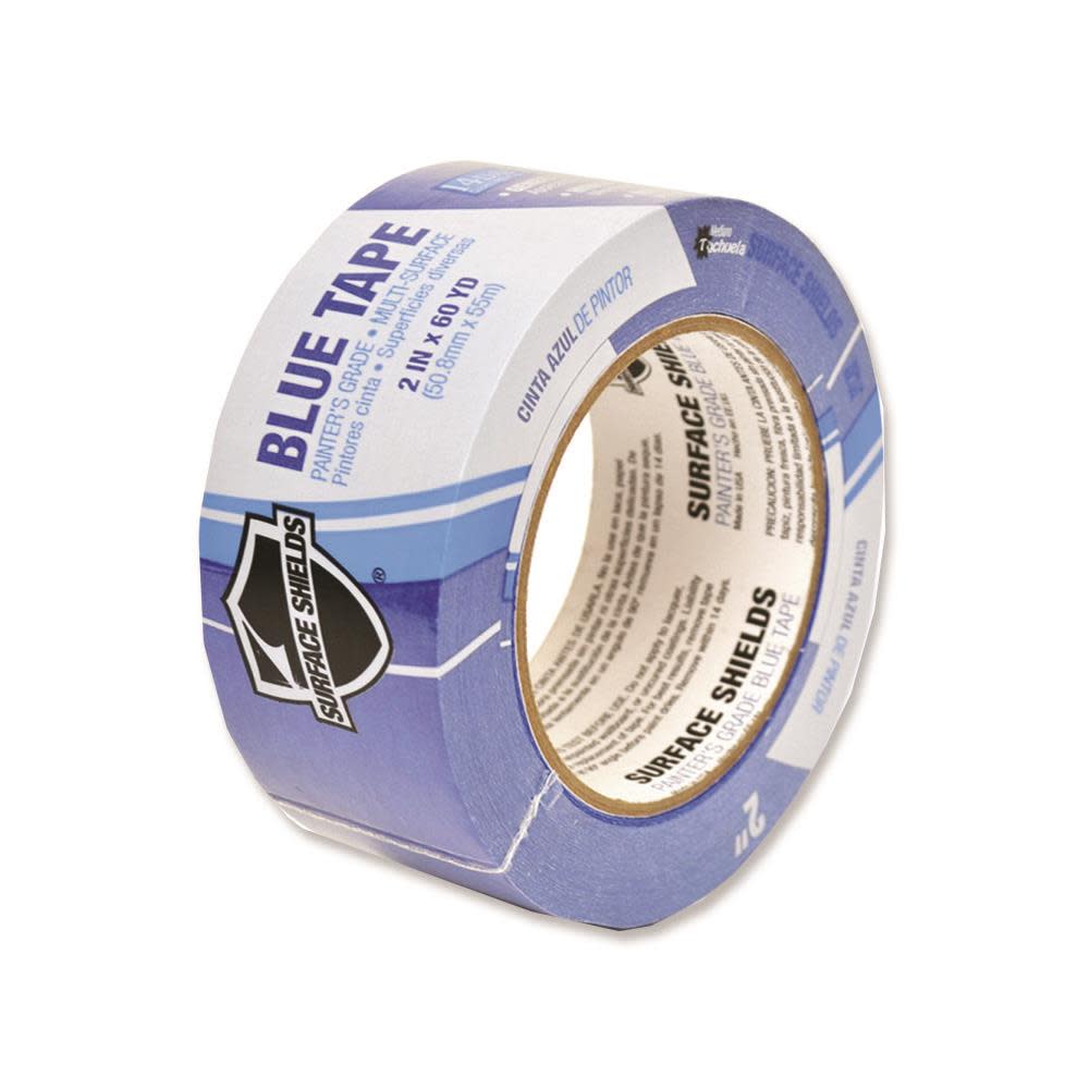 Surface Shield Painters Grade Blue Tape Roll 2In x 180Ft - Flockneti