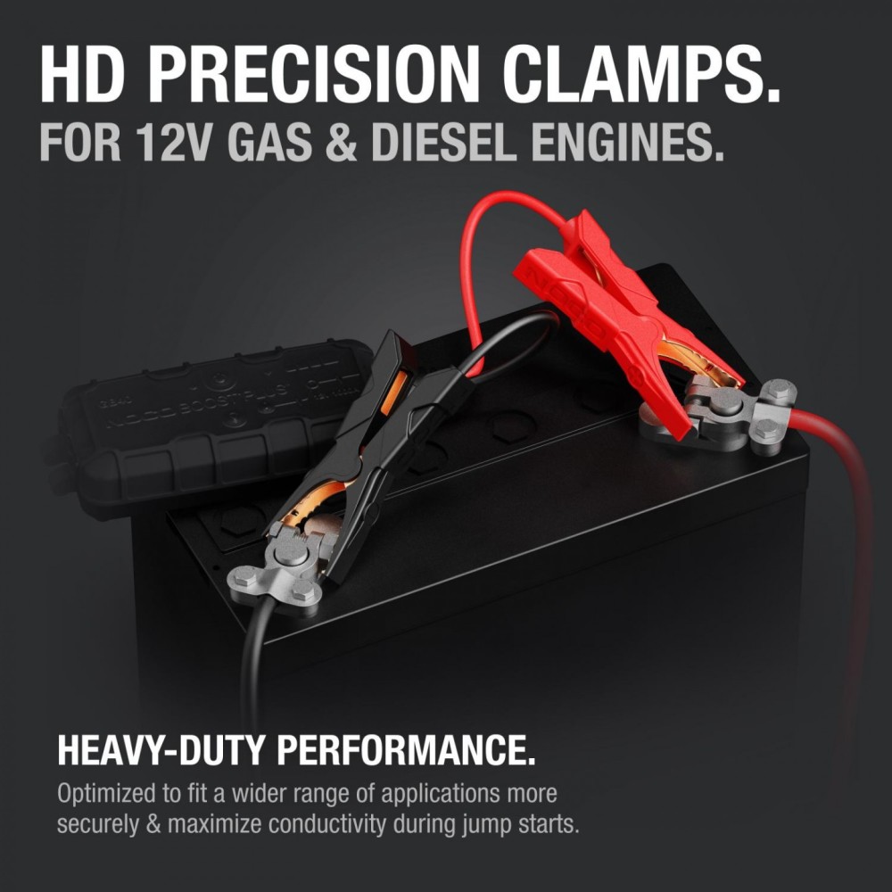 Noco HD Precision Boost Battery Clamp For 12V Gas & Diesel Engine - Flockneti