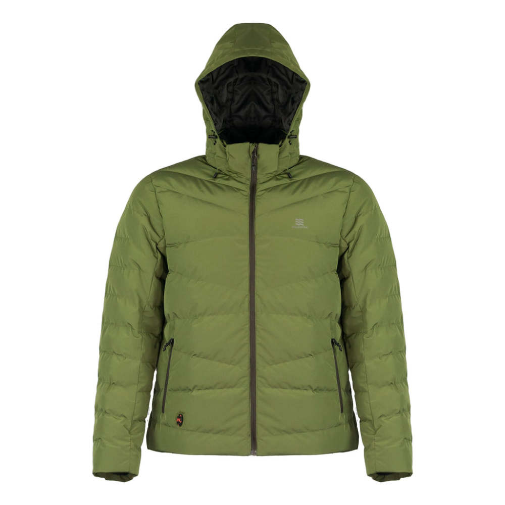 Mobile Warming 7.4V Crest Heated Jacket Mens Green Small - Flockneti
