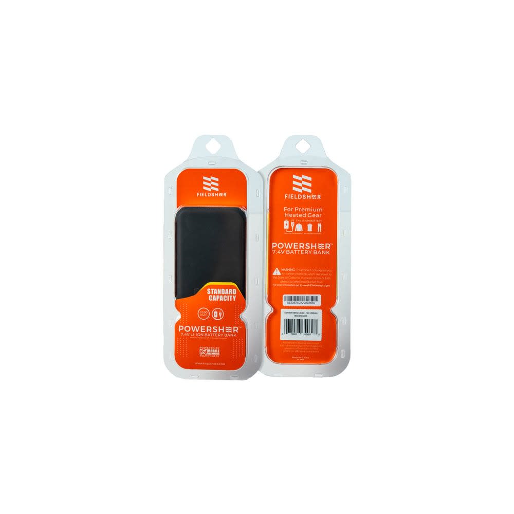 Mobile Warming 7.4V 2200mAh Black Standard Battery & Cable - Flockneti