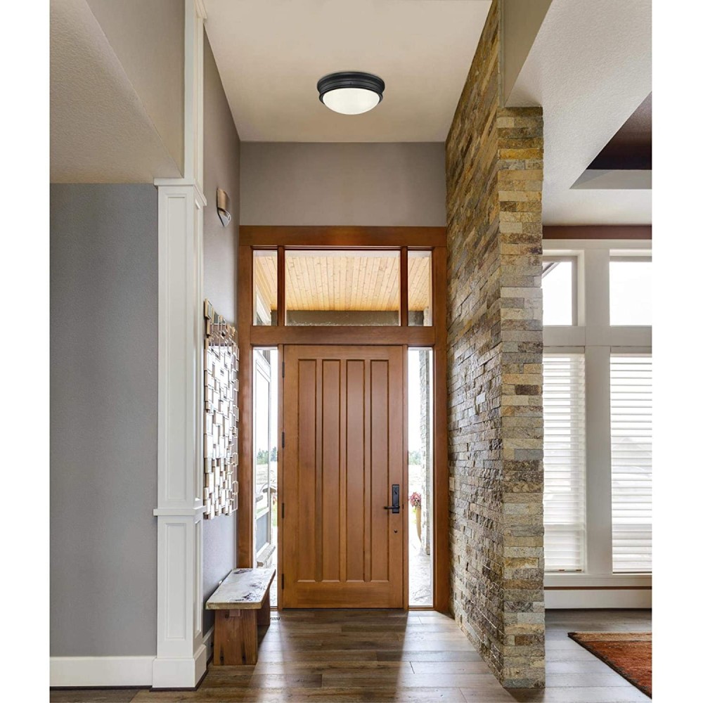 Westinghouse 13″ Black Meadowbrook LED Ceiling Light Fixture - Flockneti