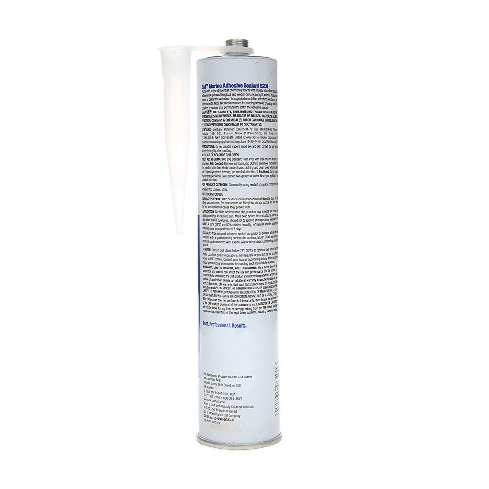 3M 10oz 5200 Series Tan Marine Adhesive Sealant - Flockneti