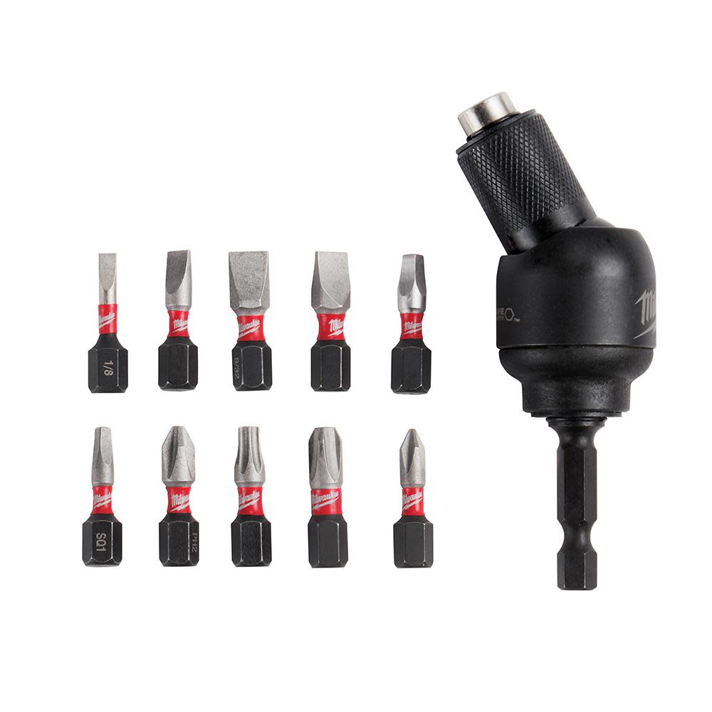 Milwaukee SHOCKWAVE 11-Piece 30 Knuckle Bit Holder - Flockneti