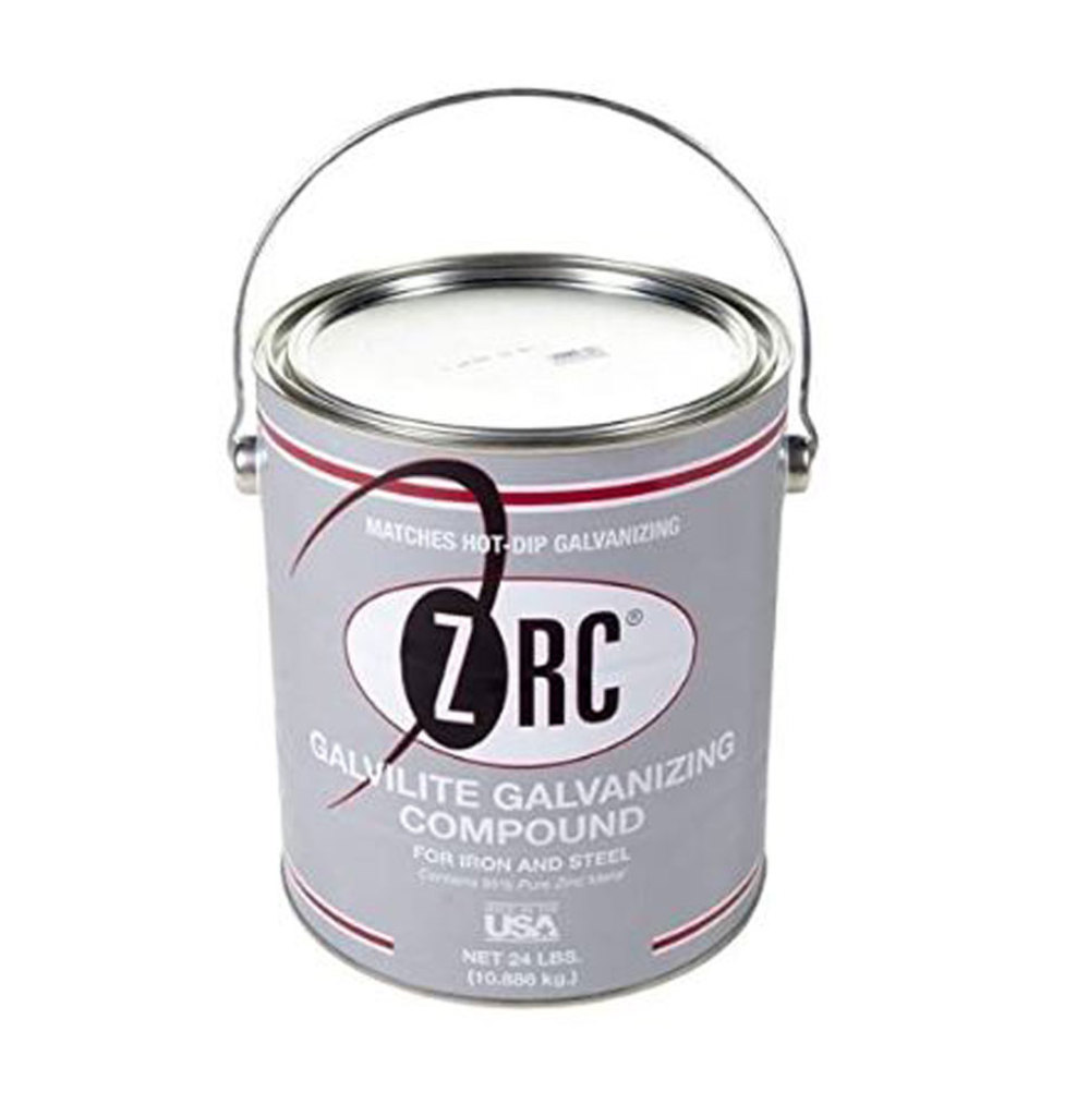 ZRC 1 Gallon of Cold Galvanizing Compound for Iron and Steel Contains 95 Percent Zinc Metal - Flockneti