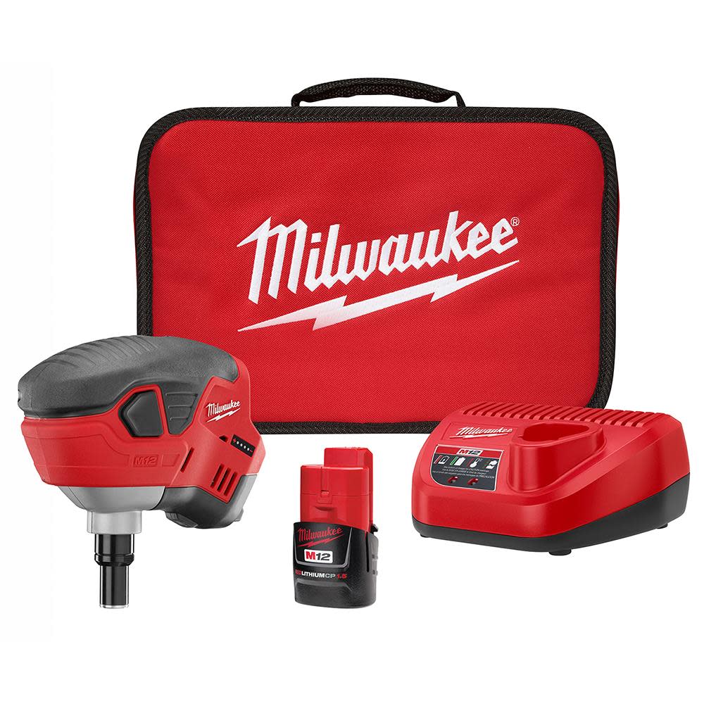 Milwaukee M12 Cordless Lithium-Ion Palm Nailer Kit - Flockneti