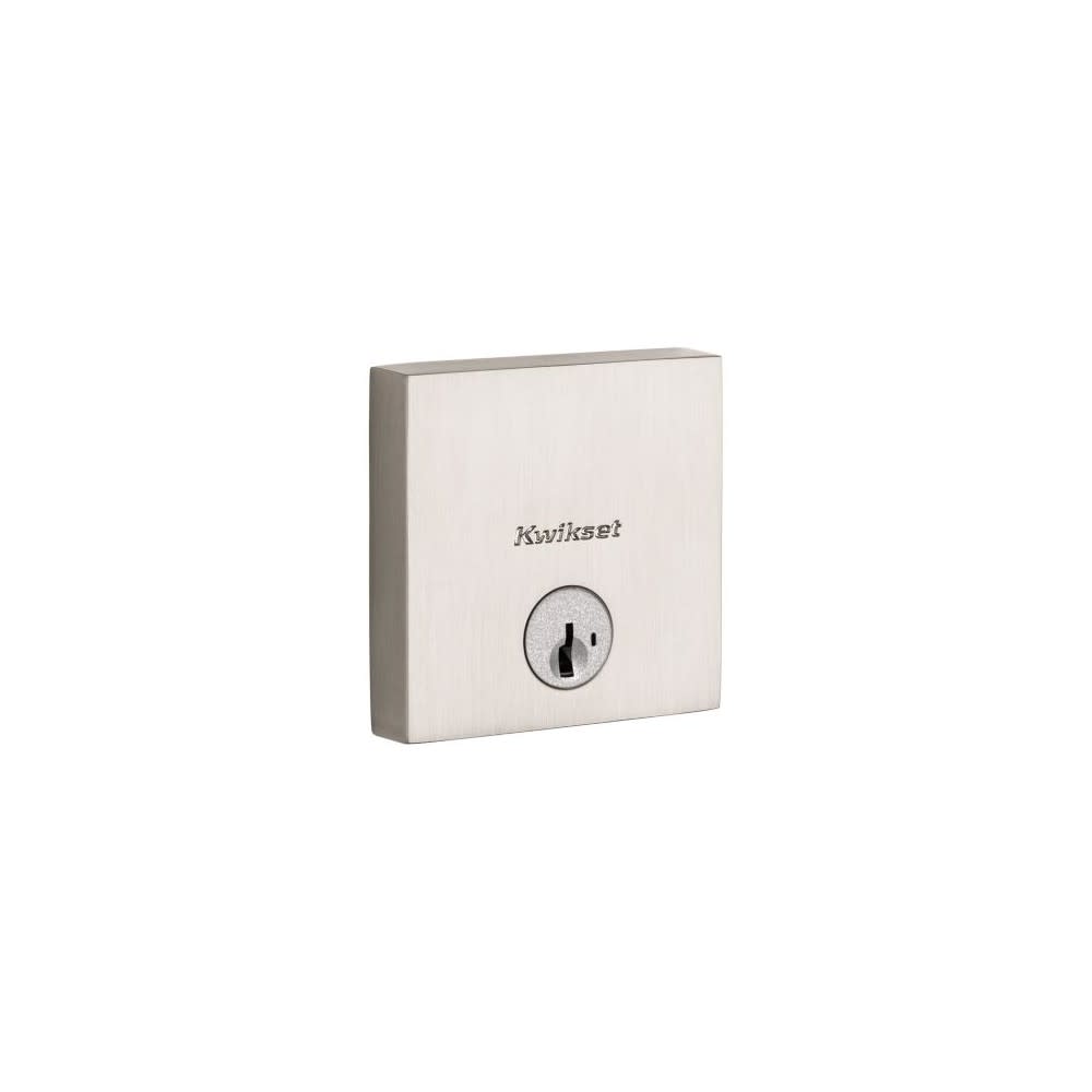 Kwikset Satin Nickel Single Cylinder Keyed One Side Downtown Deadbolt - Flockneti