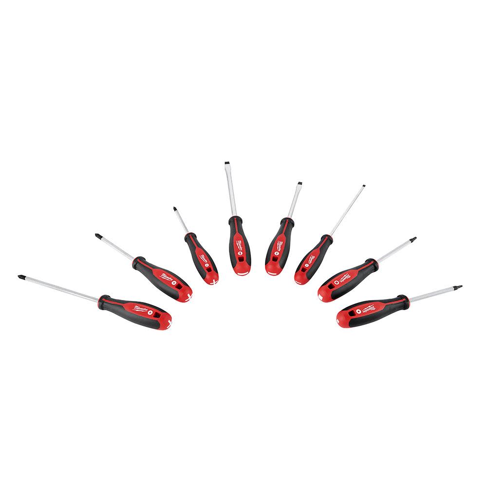 Milwaukee 8pc Screwdriver Kit with Square - Flockneti