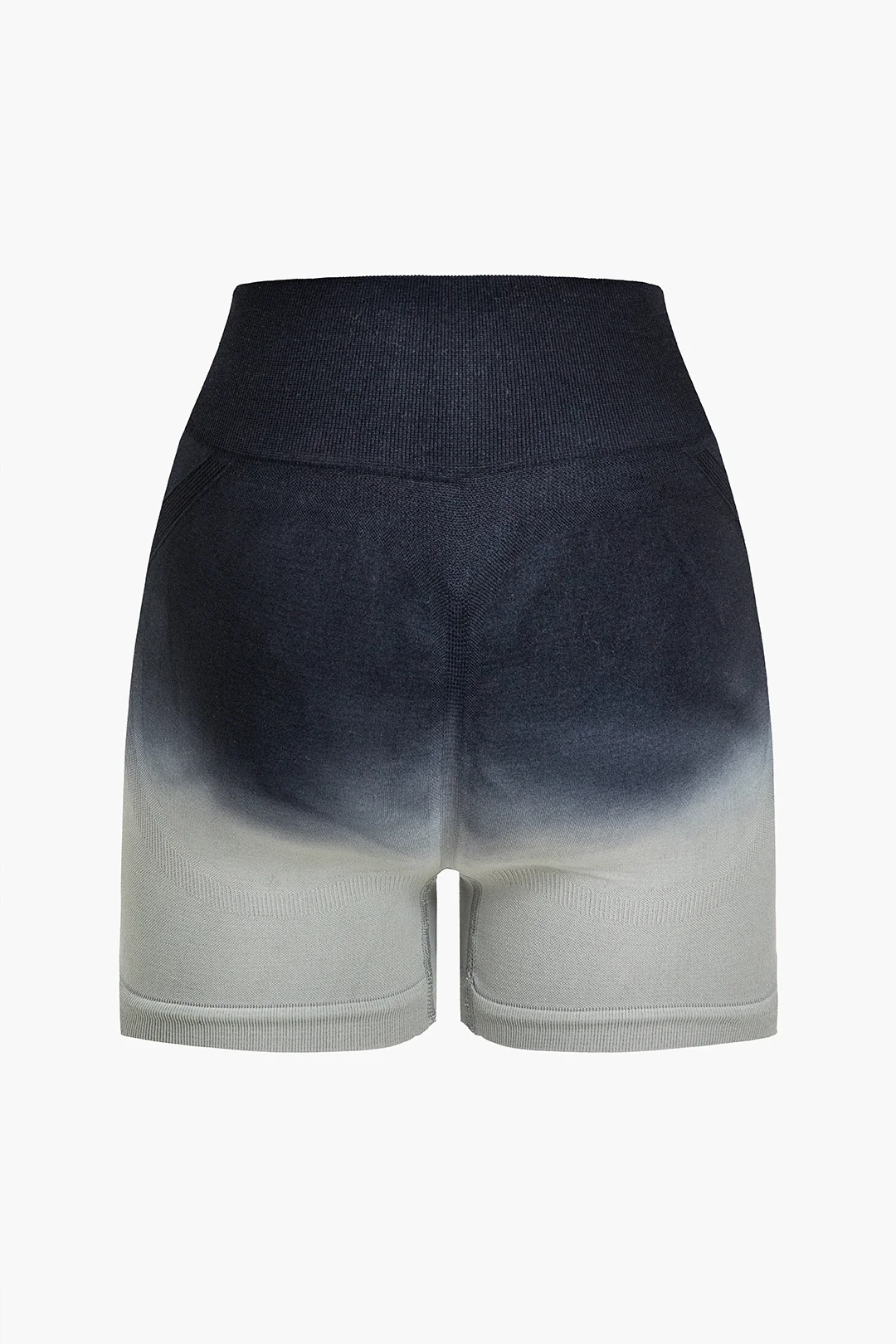 Ombre Print High-Waisted Shorts - Flockneti