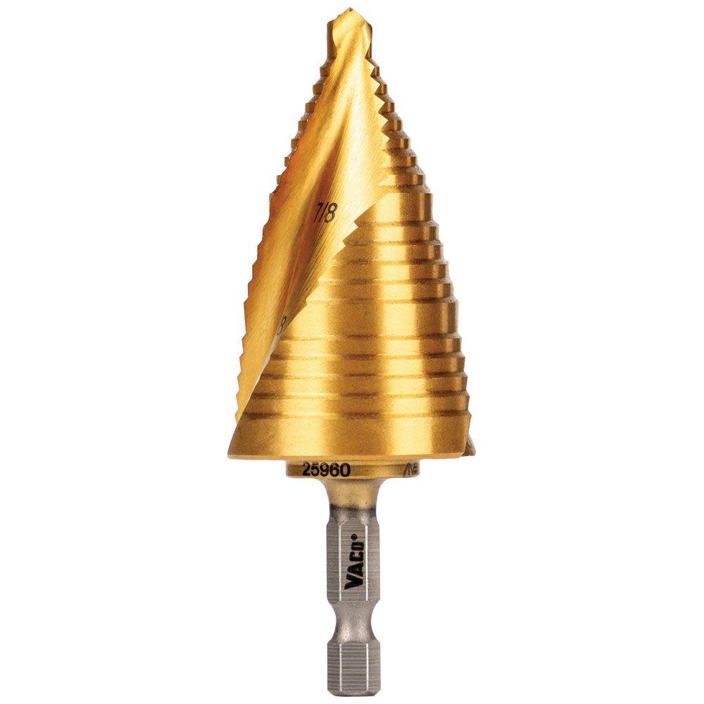 Klein Tools 7/8″ to 1 3/8″ Step Drill Bit VACO - Flockneti